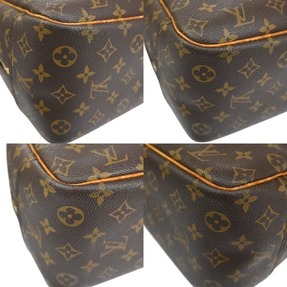 LOUIS VUITTON LV Logo Deauville Hand Bag Monogram Leather Brown - Picture 7 of 15
